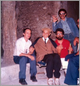 Orazio Strano a Taormina 1981, tra Nino Vadalà e Nino Scandurra